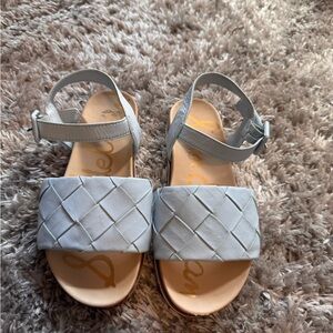 Sam Edelman Kids Gray Woven Sandals